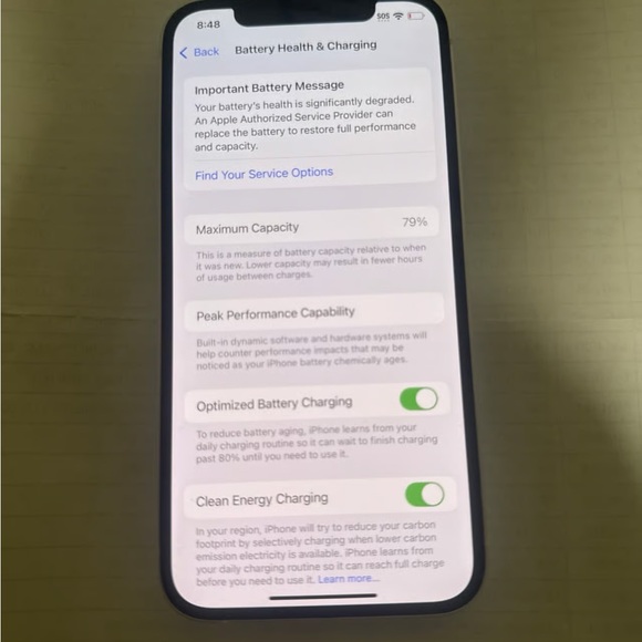 iPhone 15Pro Max 256GB Silver (Locked to Spectrum) FRONT SND BACK CRACKED READ - Picture 5 of 8